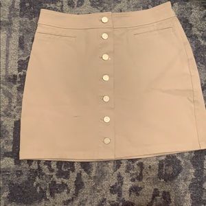 Buttoned down mini skirt